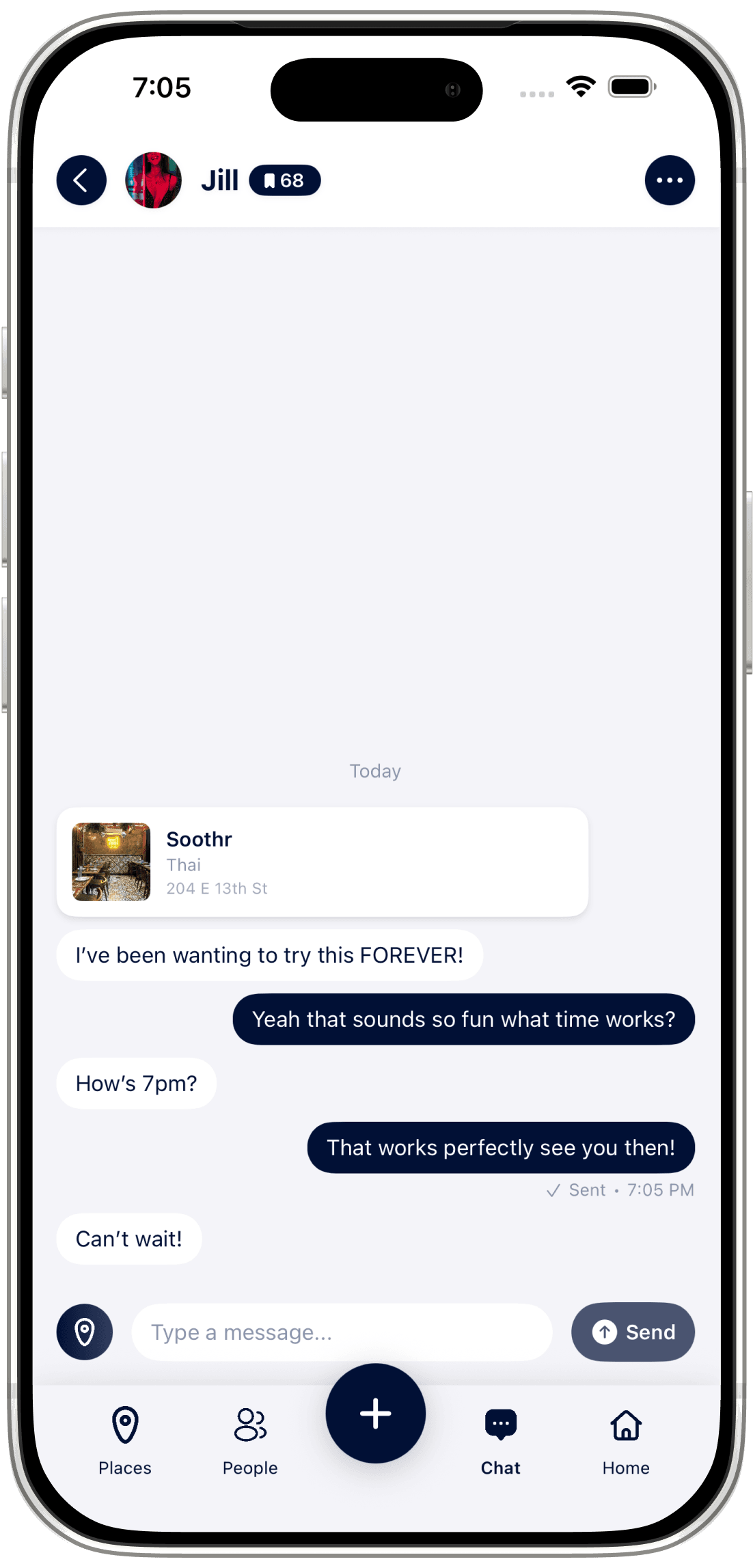Share venue lists and plans with friends