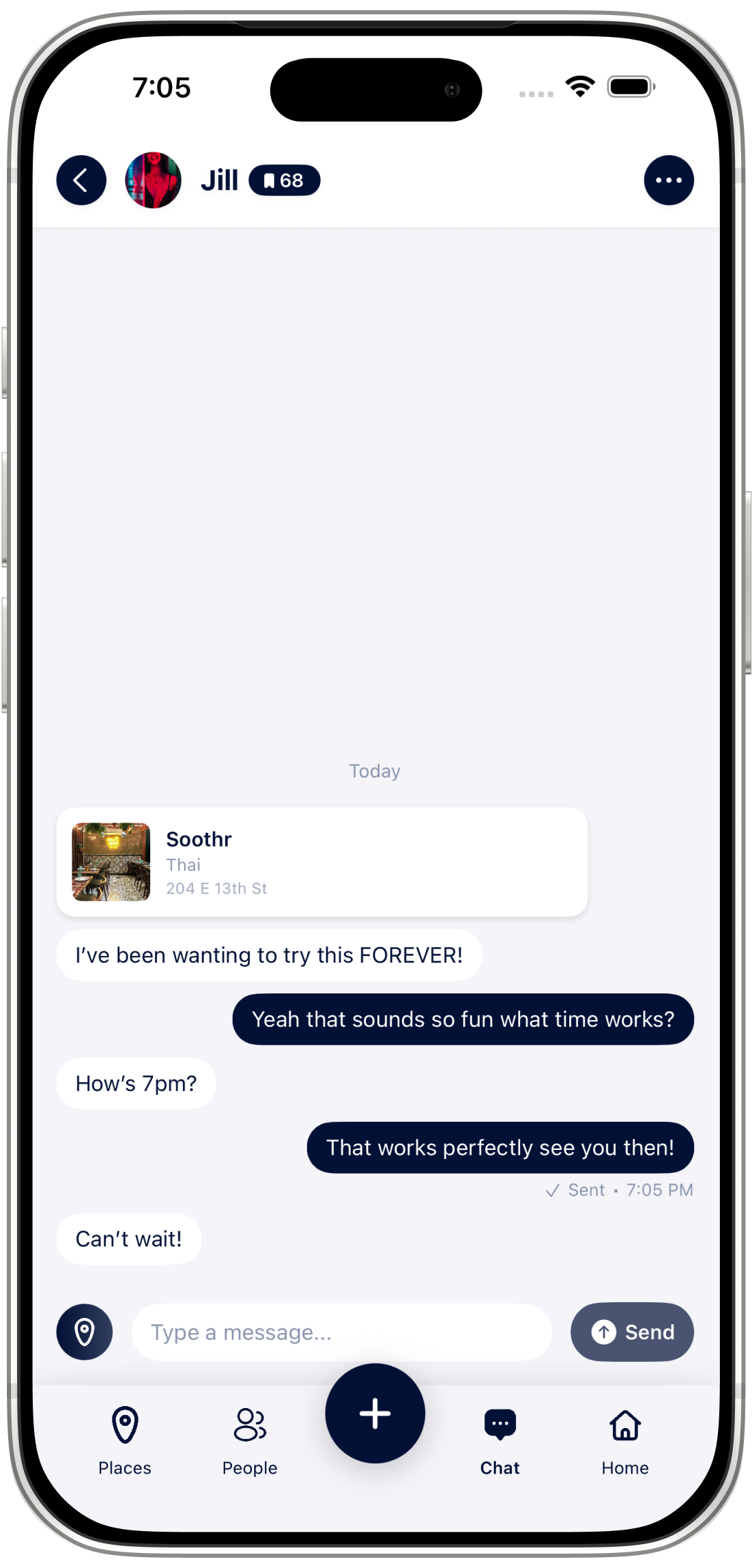 Share venue lists and plans with friends